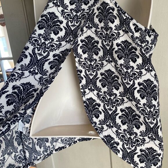 Black & Cream Floral Cami Camisole Top Med - Picture 5 of 7